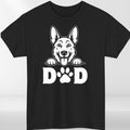 Dog Dad T-Shirt Funny German Shepherd Paw Print Mens Unisex Pet Lover Gift