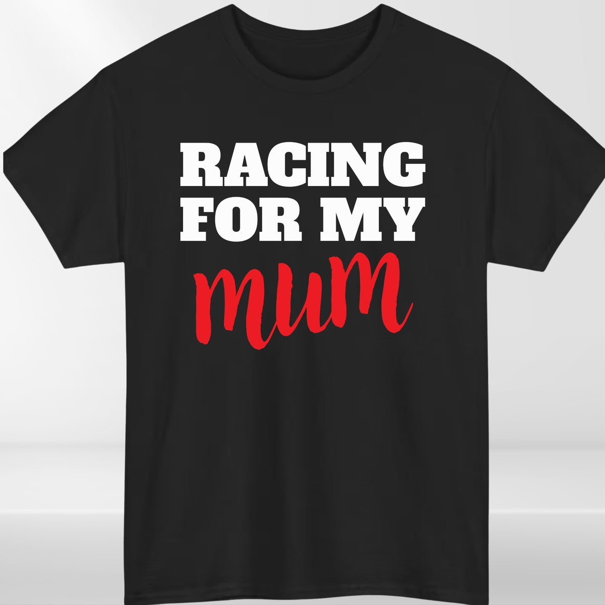 Racing For My Mum T-Shirt Charity Run Marathon Support Unisex Kids Tee