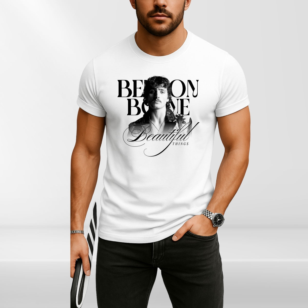 Benson Boone Beautiful Things Graphic Fans Unisex T-shirt, 3year -5XL