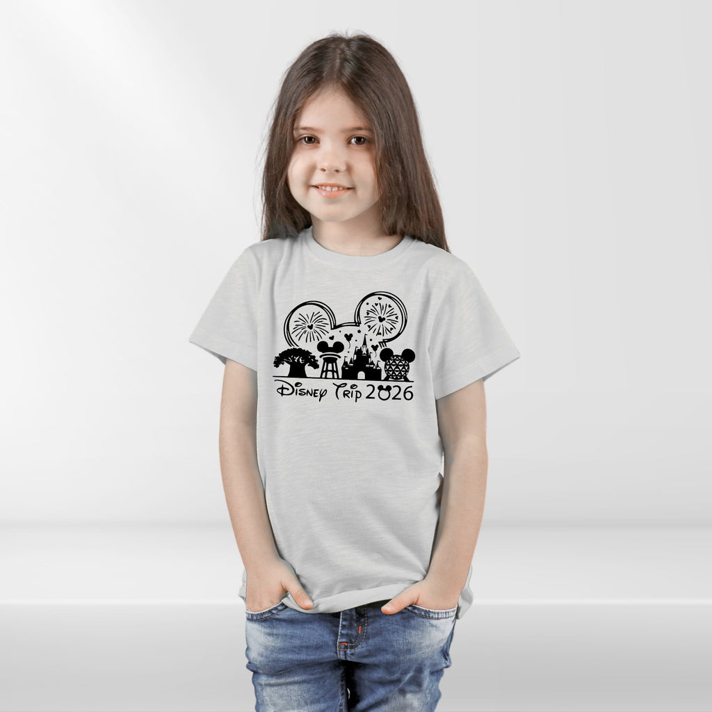 Disney 2026 Family Trip T Shirts Mickey Minnie Matching Disneyland Vacation Tee