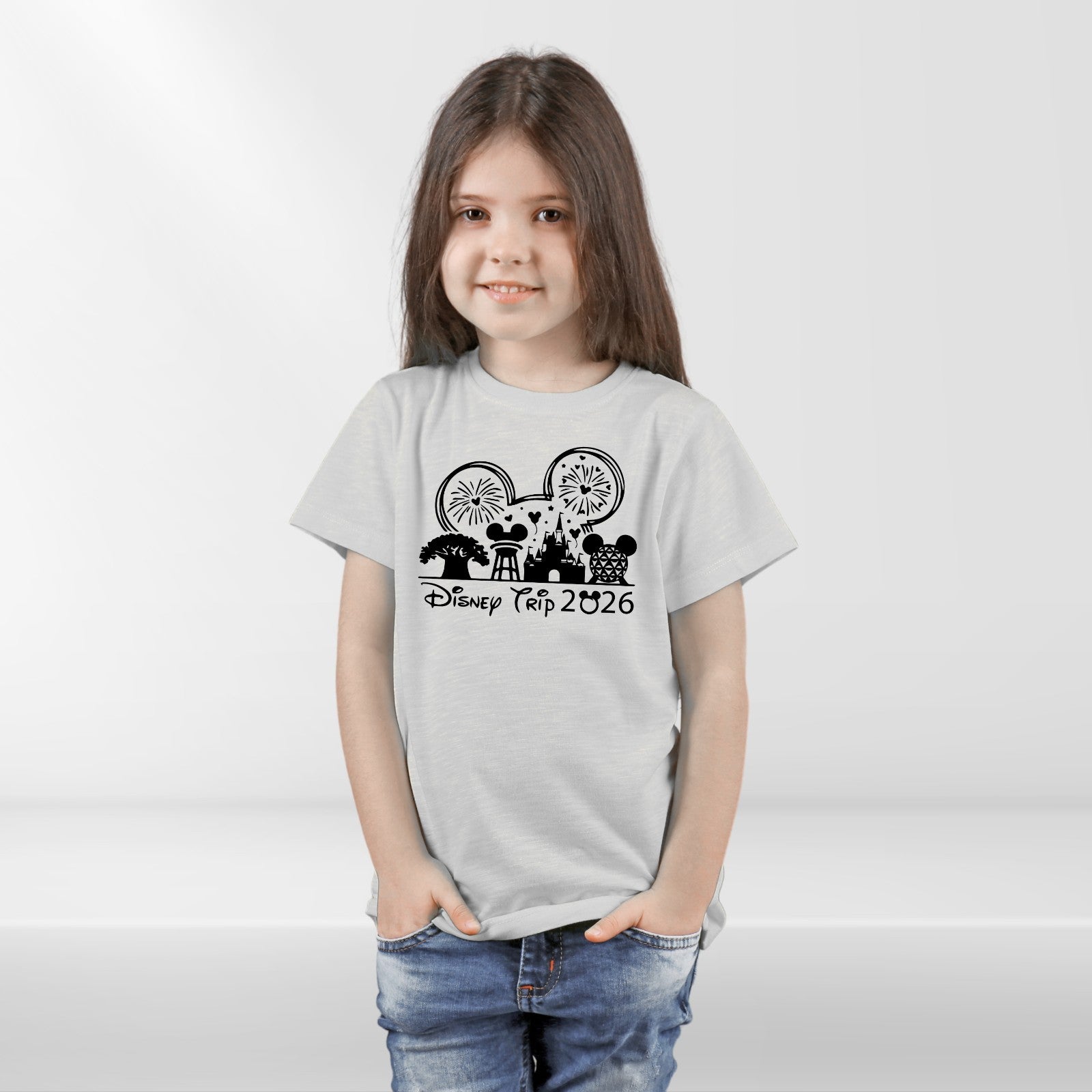 Disney 2026 Family Trip T Shirts Mickey Minnie Matching Disneyland Vacation Tee