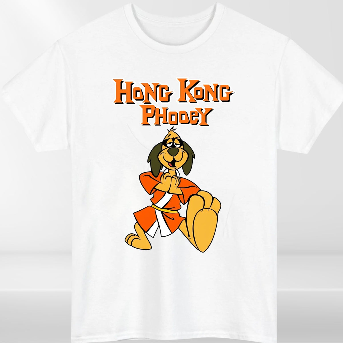 Hong Kong Phooey Inspired Vintage Cartoon T Shirt Retro Fan Tee Top UK