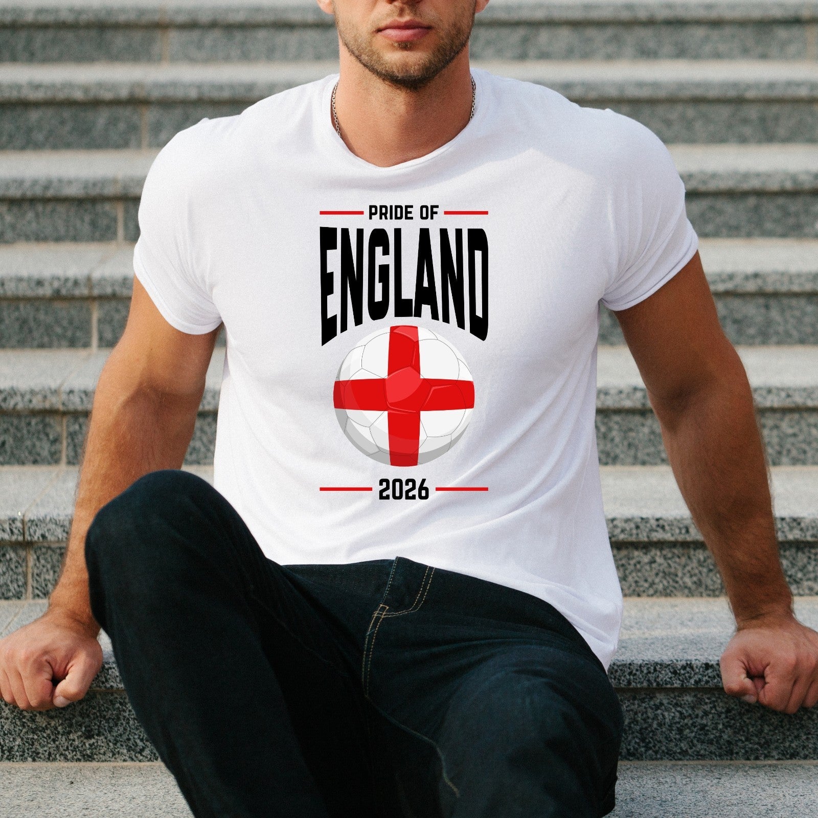 England Football Supporters T-Shirt 2026 St George Flag Unisex Fan Graphic Tee
