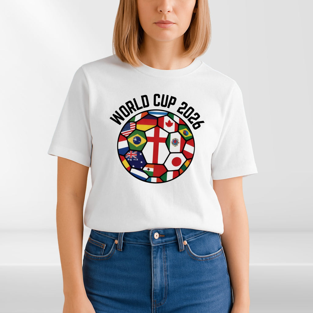 World Cup 2026 Football Shirt Flags Of The World Soccer Fan Graphic Tee