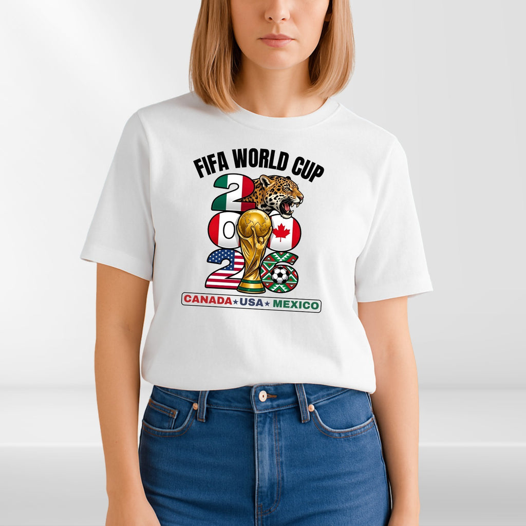 Canada USA Mexico World Cup 2026 T-Shirt - Patriotic Soccer Host Nations Tee