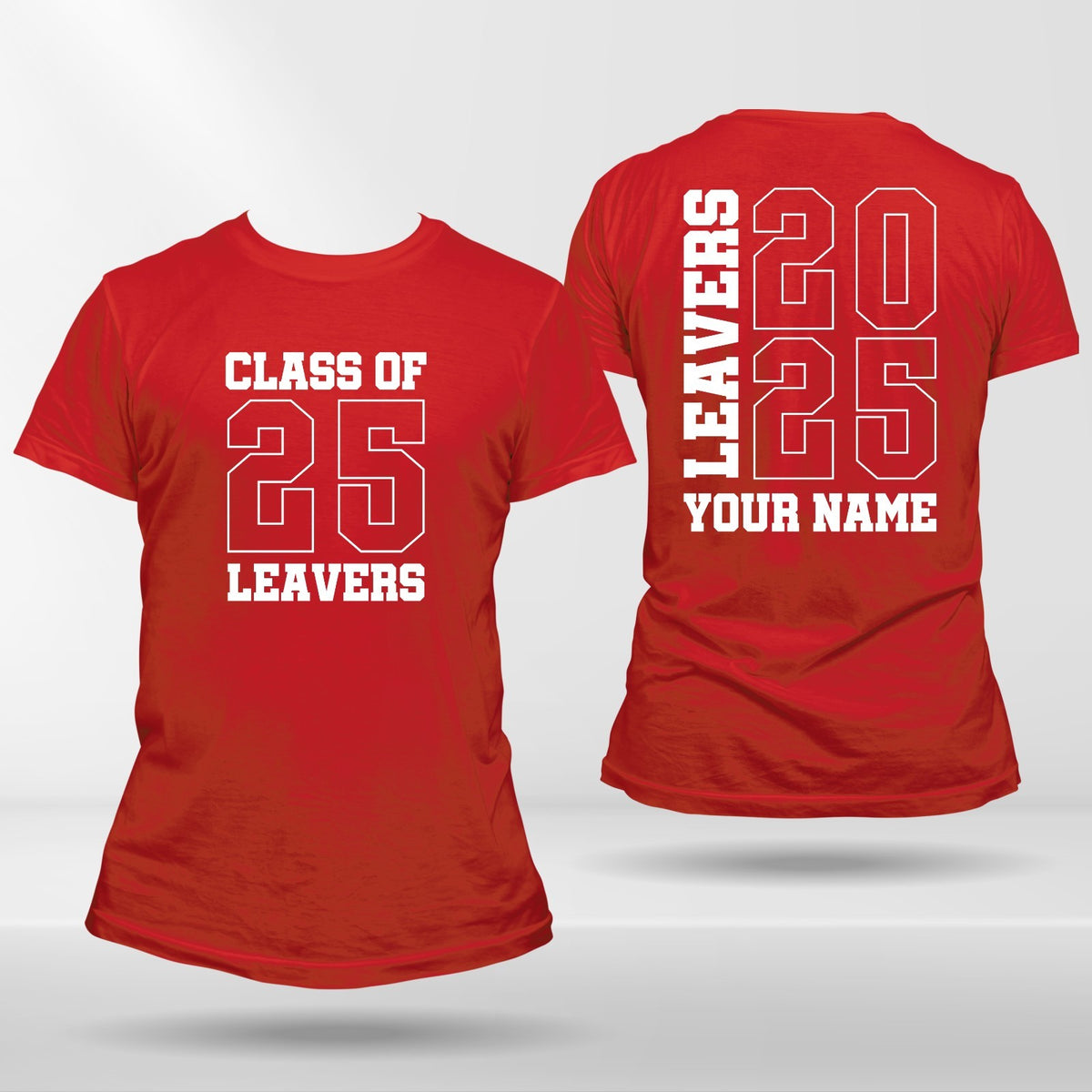 Personalised School Leavers T-Shirt Style A product view 5
