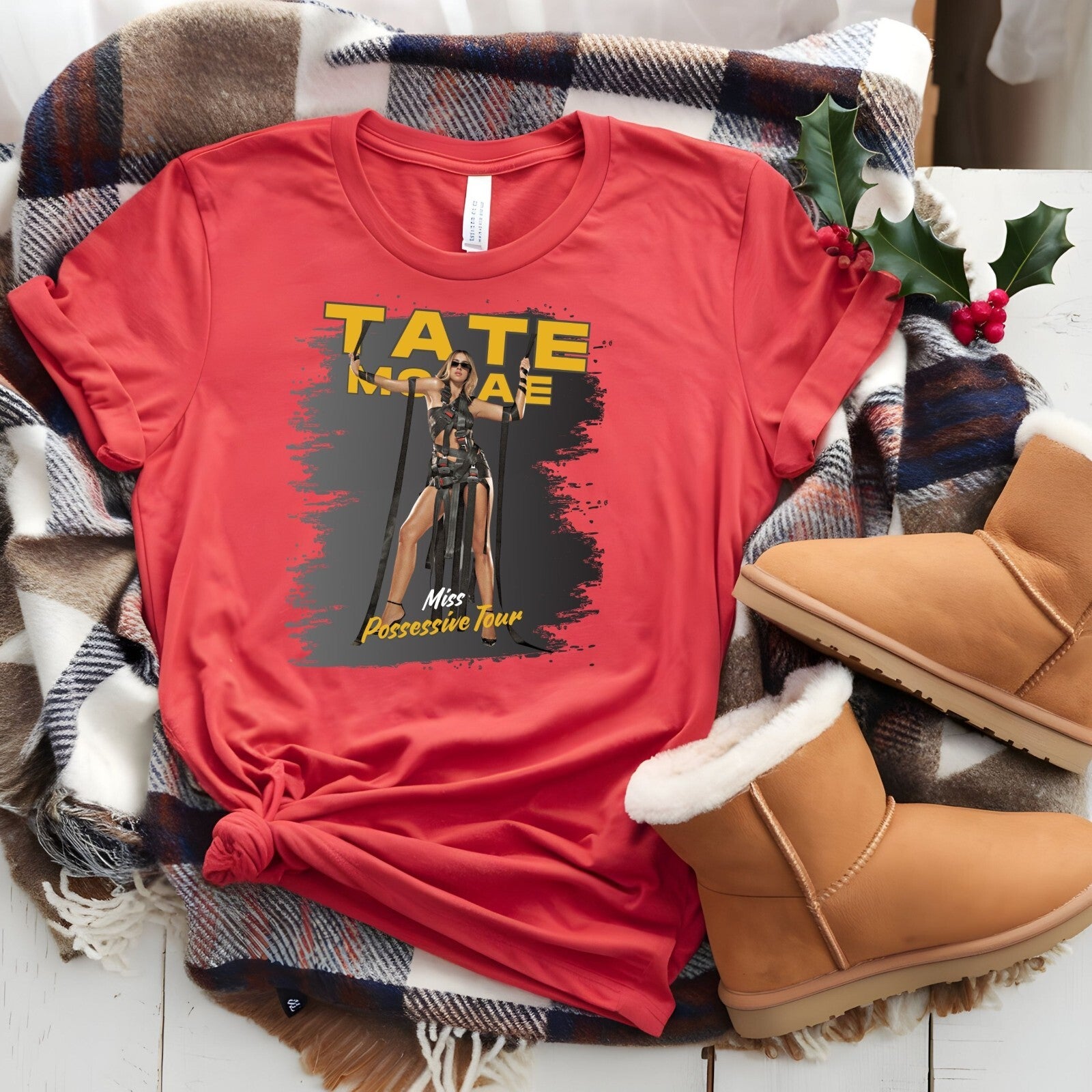 Tate McRae front & back tour concert T-Shirt product view 5