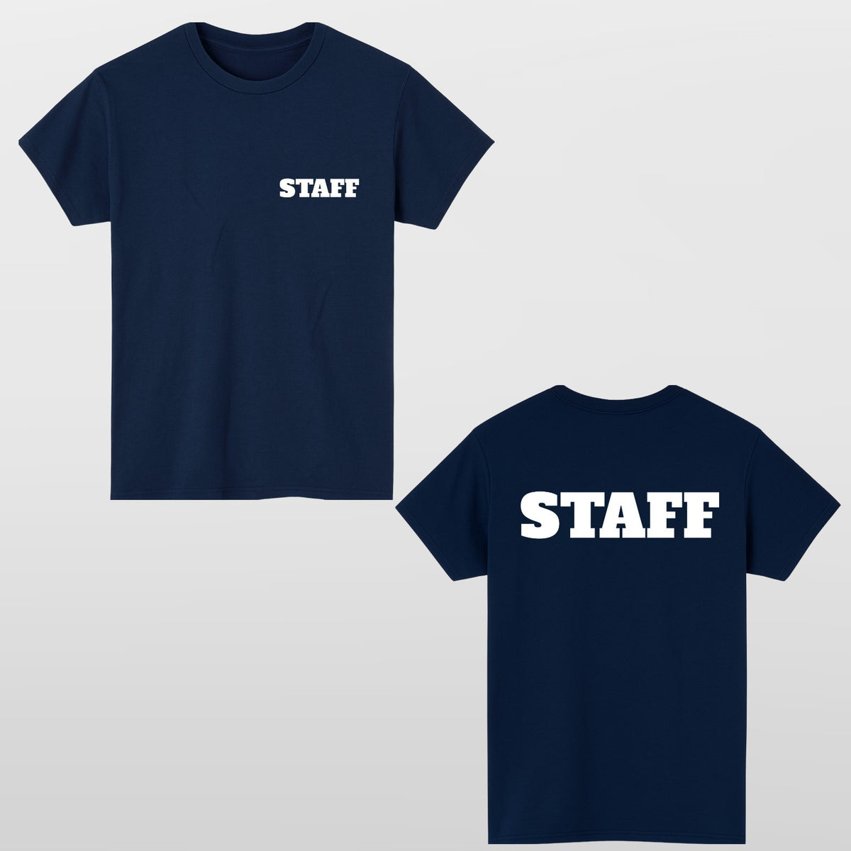 Personalized T-Shirt Event Staff T Shirt Custom Print Unisex Tee