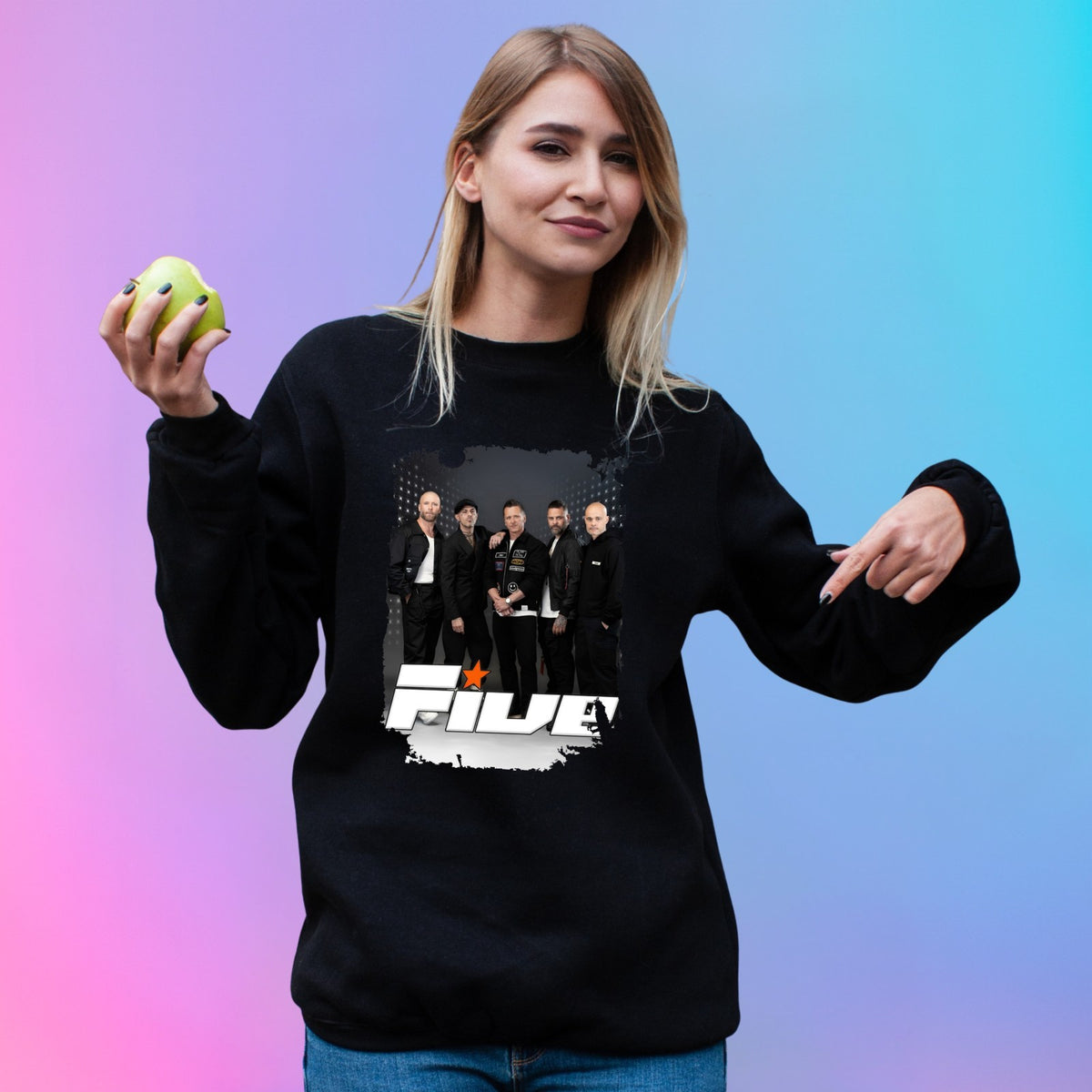 FIVE BOY Band Jumper Music Tour Venue & Dates Printed Fans Top Gift Sweat-shirt