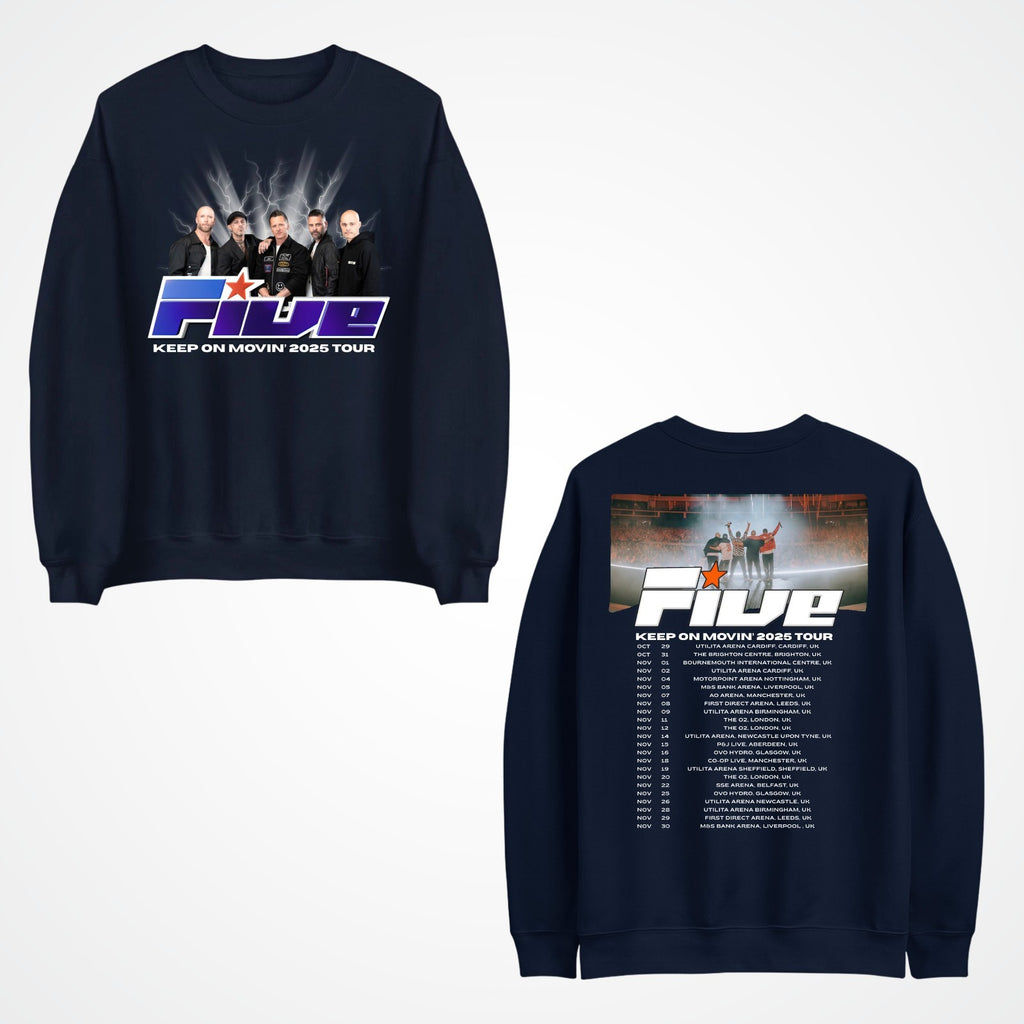 FIVE BOY Band Jumper Music Tour Venue & Dates Printed Fans Top Gift Sweat-shirt