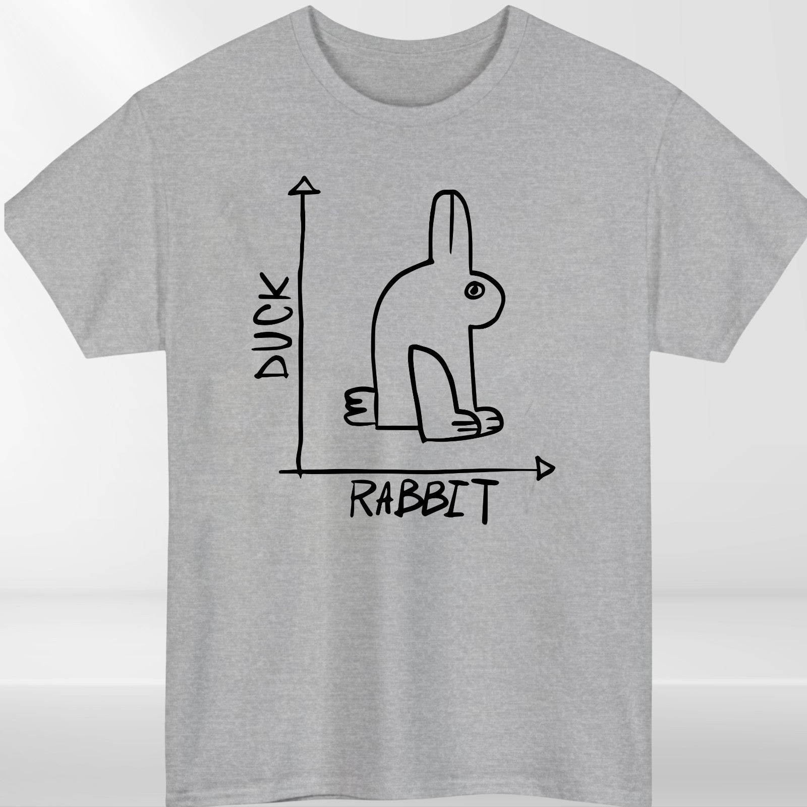 Funny Rabbit Duck T Shirt 100% Cotton Graphic Novelty Unisex Gift Tee UK