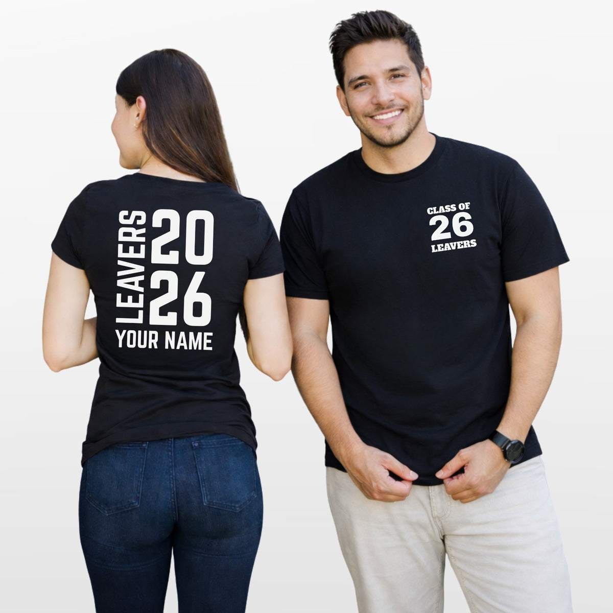 School Leavers Class Of 2026 T Shirt Personalised Name Kids Unisex Gift