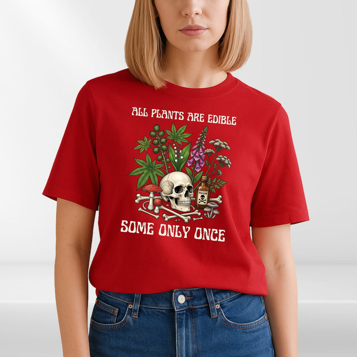 Funny Gardening T Shirt All Plants Are Edible Botanical Unisex Gift Tee UK