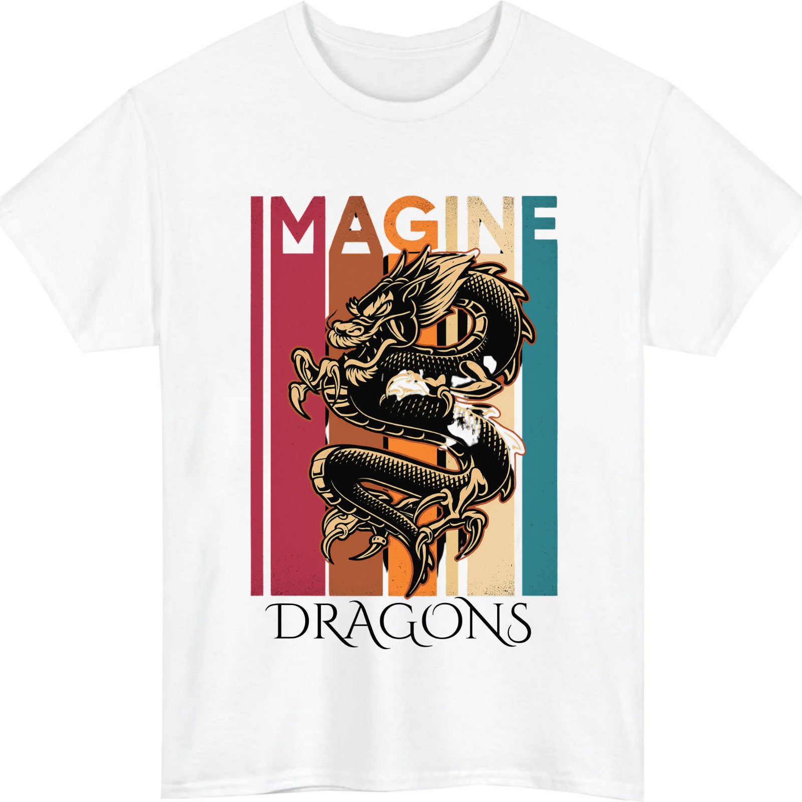 Colourful Pop Rock Concert T-Shirt Design B product view 2