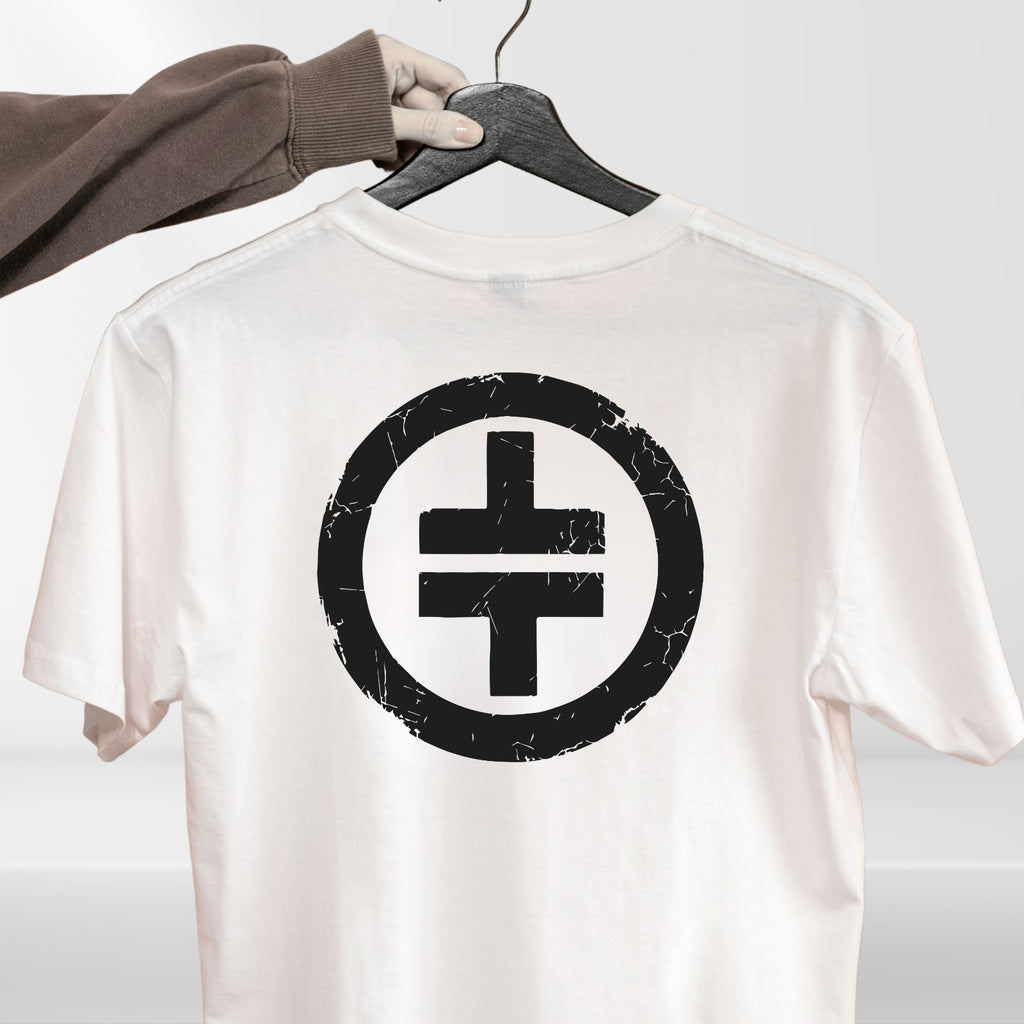 Glitter Circle Symbol Graphic T Shirt Music Inspired Unisex Tee Top