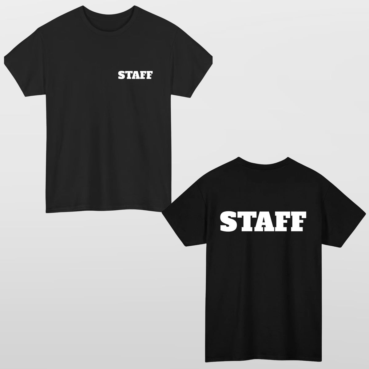 Personalized T-Shirt Event Staff T Shirt Custom Print Unisex Tee