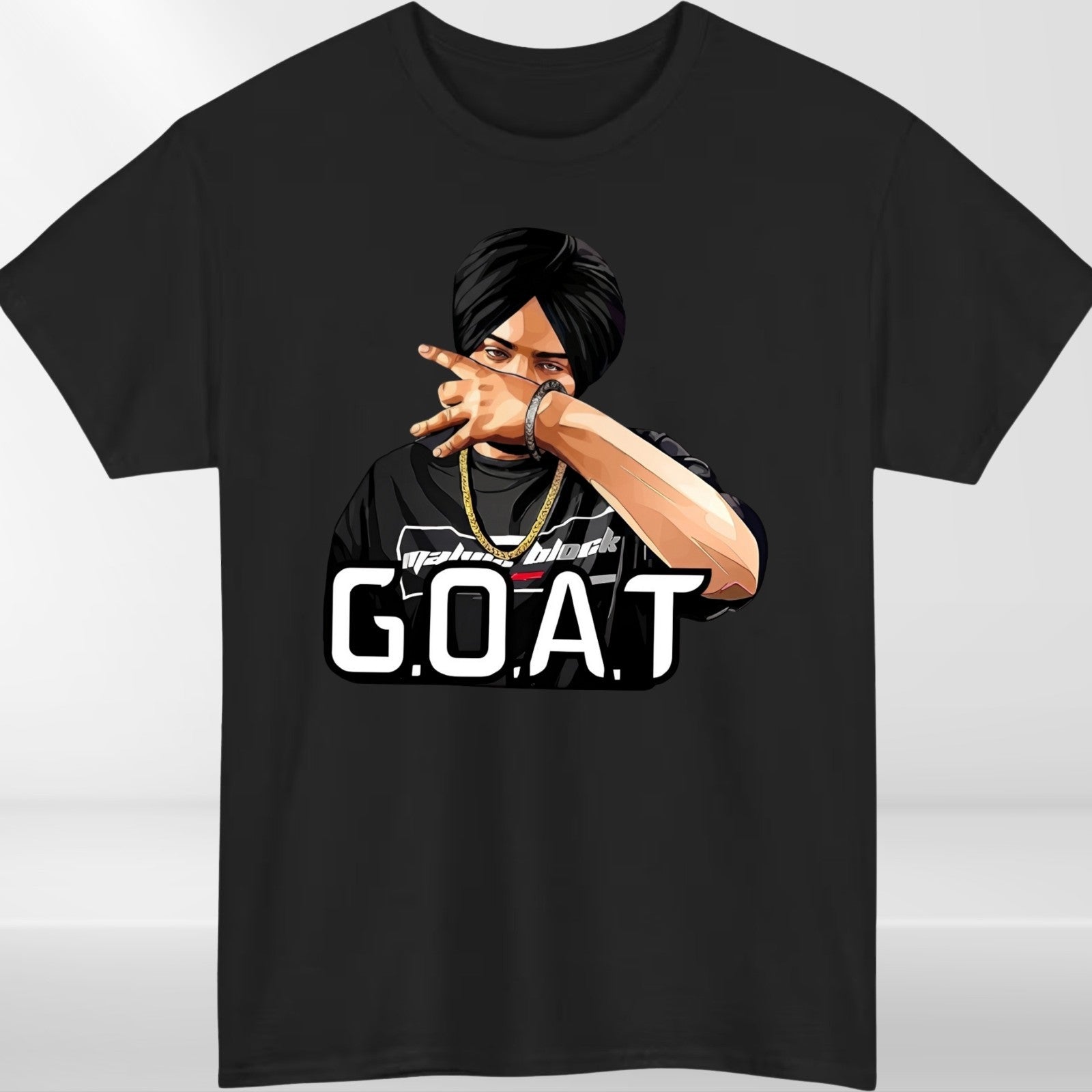 Popular! Sidhu Moose Wala Goat Indian Music Graphic Retro T-Shirt