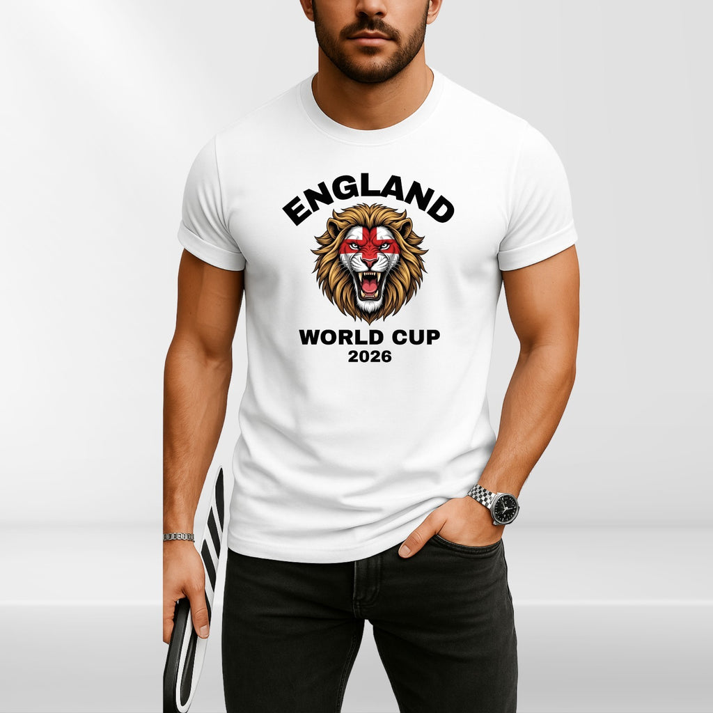 ENGLAND World Cup 2026 Adult T-Shirt Football Coming Home Soccer Unisex Tee