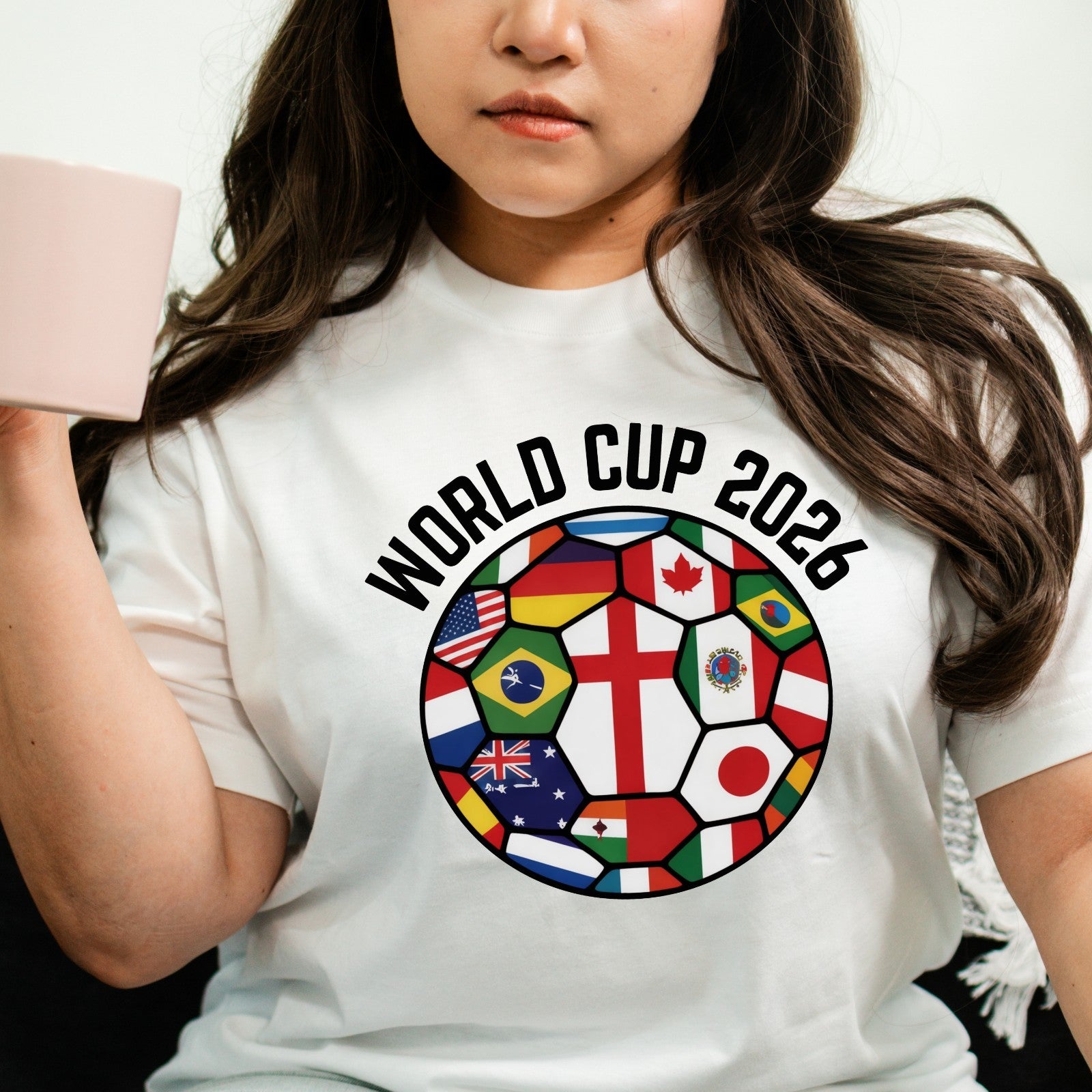 World Cup 2026 Football Shirt Flags Of The World Soccer Fan Graphic Tee