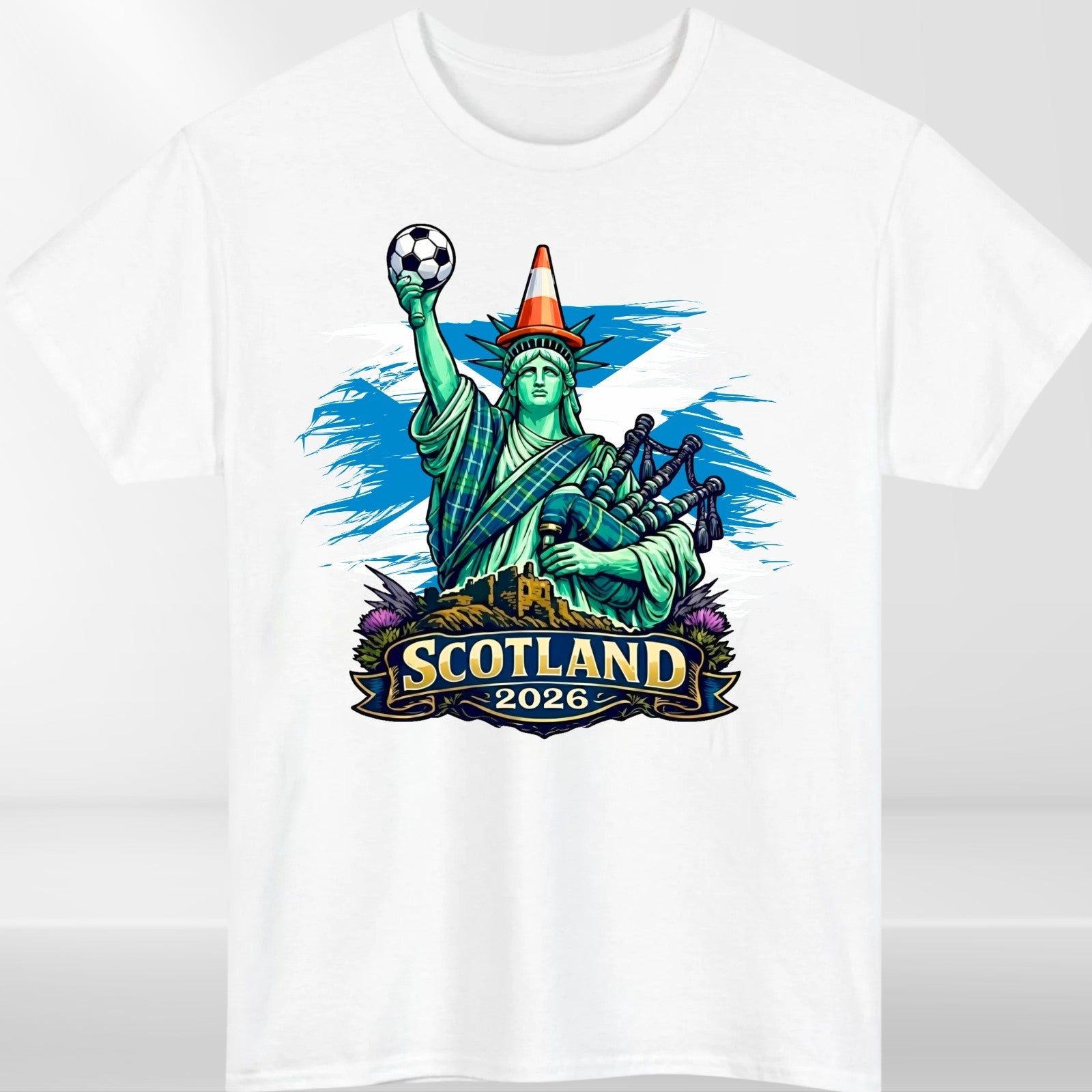 Scotland Football World cup Liberty Cone T shirt 2026 Unisex Kids Gift Tee