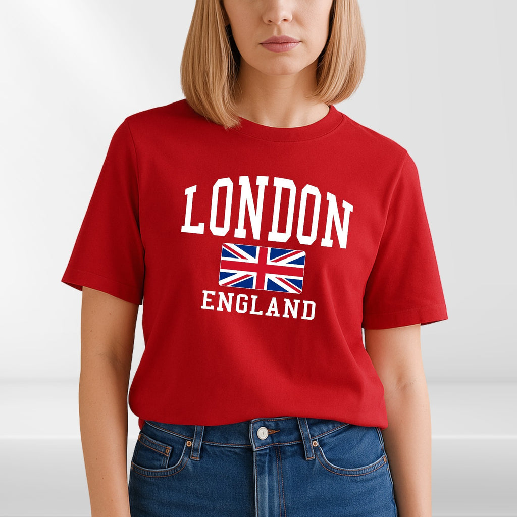 London England Unisex T-Shirt Union Jack Tee Trendy Great Britain Gift Souvenir