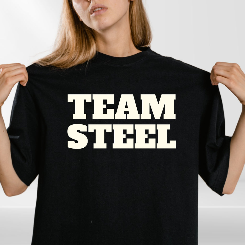 Team Steel T Shirt Gladiator TV Game Show Contender Unisex Cotton Tee UK