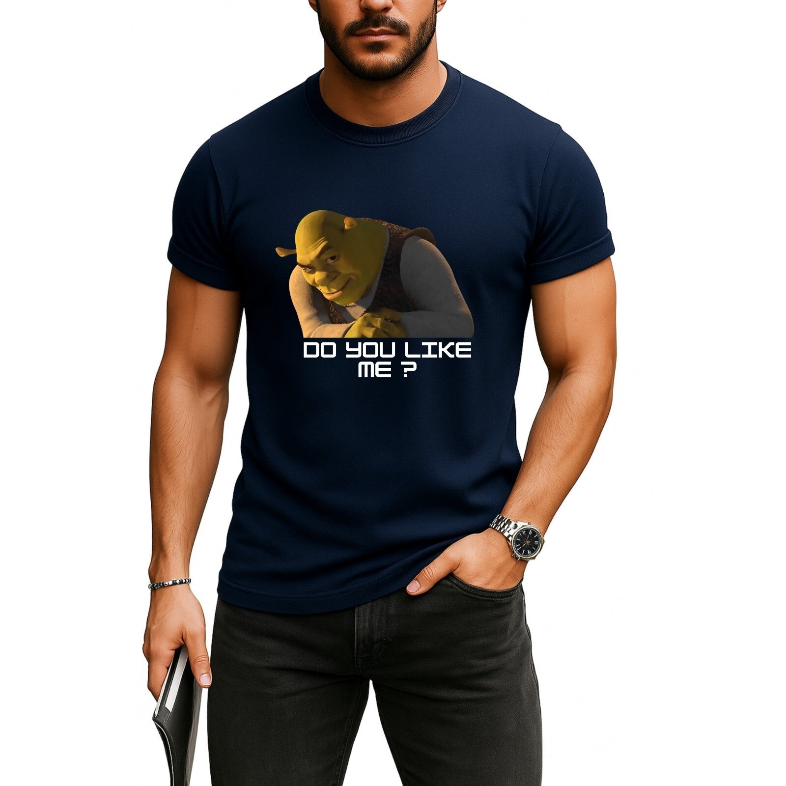 Shrek Meme Do You Like Me Funny T-Shirt product view 4