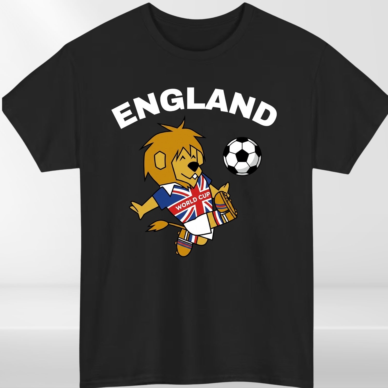World Cup Willie England Football Fan T Shirt Retro Unisex Gift Tee Top