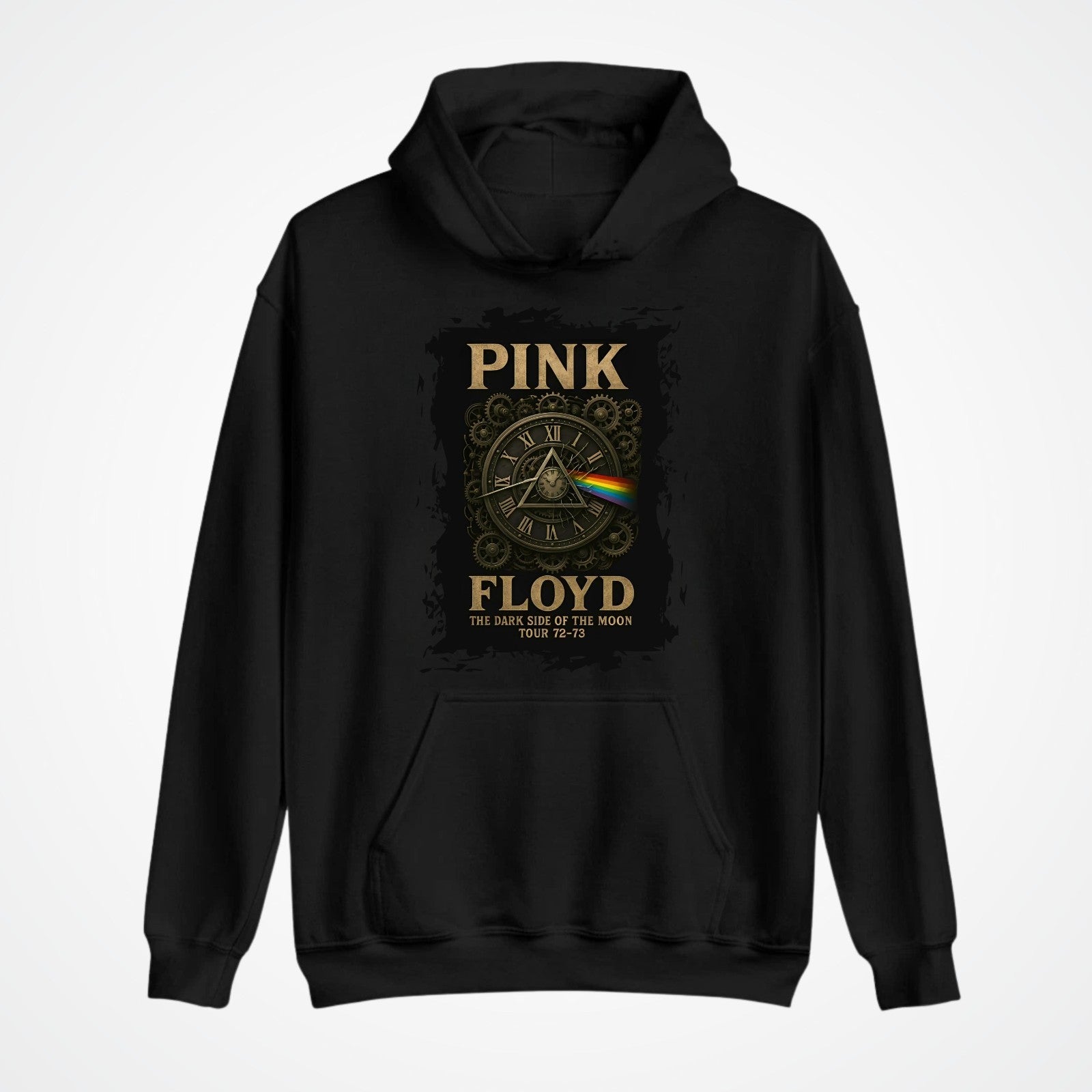Vintage Psych Hoodie | Dark Side Of The Moon Band Hoodie | Music Gift Top 3Y–4XL