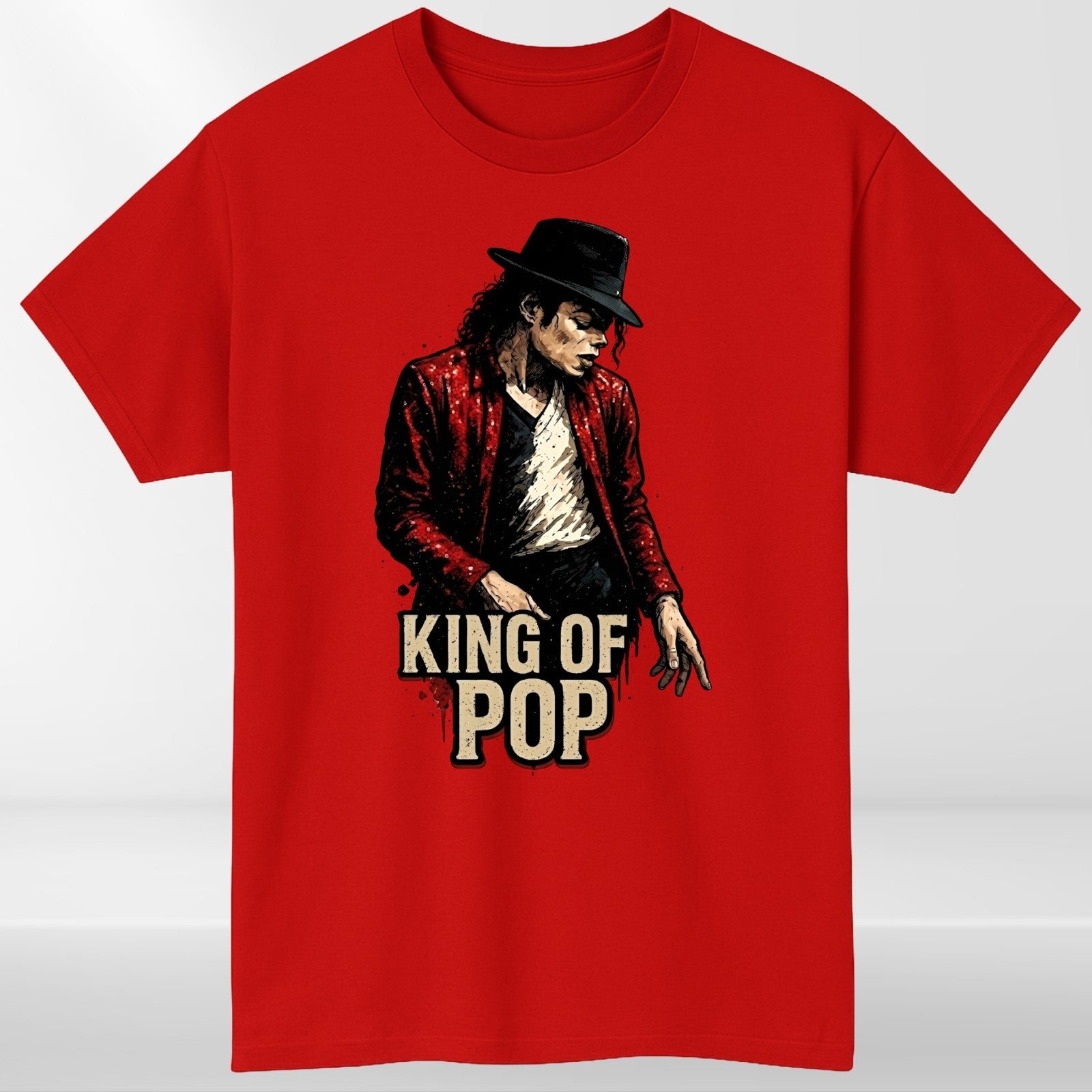 Michael Jackson Inspired King of Pop T-Shirt Music Fan Unisex Graphic Tee UK