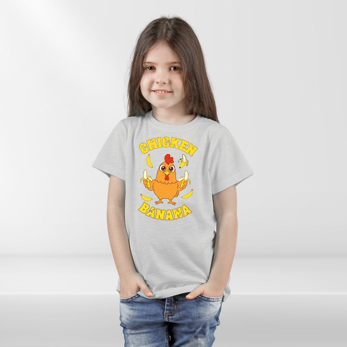 Chicken Banana T Shirt | Funny Chicken Meme Tee | Cute Cartoon Gift | Kids to 4X