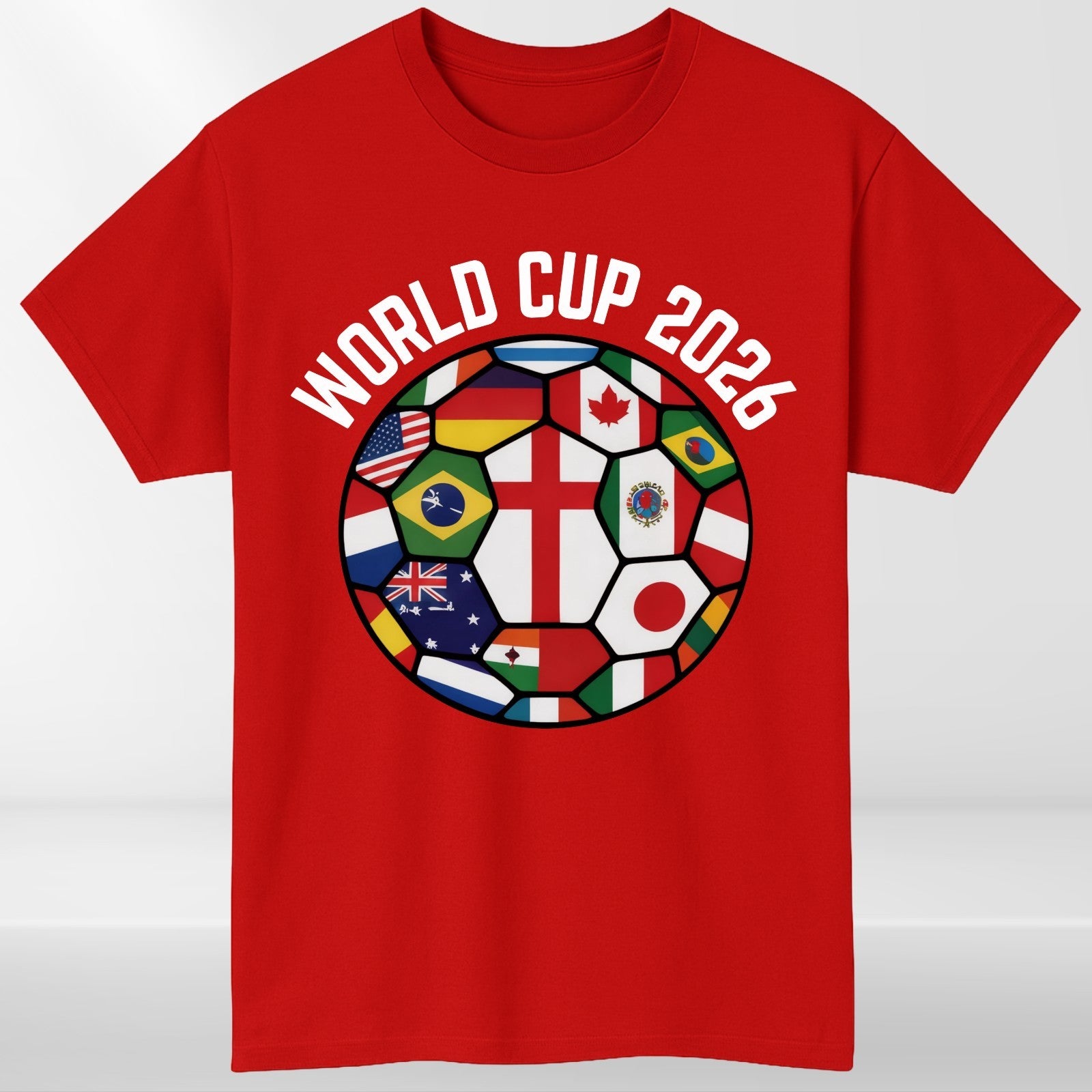 World Cup 2026 Football Shirt Flags Of The World Soccer Fan Graphic Tee