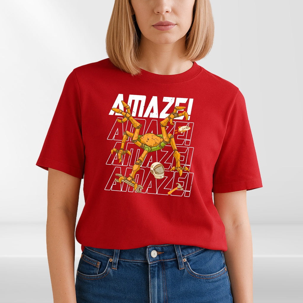 Amaze Crab Robot Unisex T-Shirt - Hail Mary Sci Fi Y2K Books lover Gift Tee Top