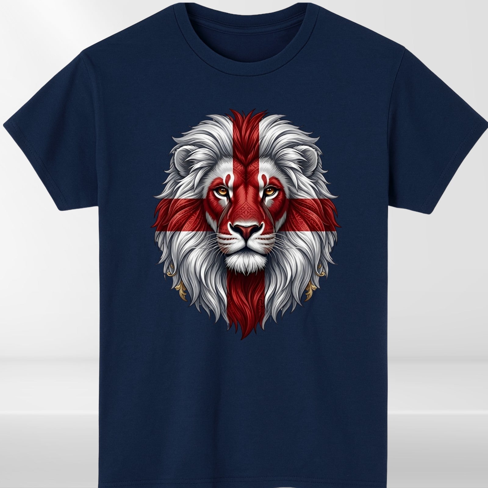 England 2026 Lion T Shirt St George Cross Football Fan Graphic Gift Tee UK