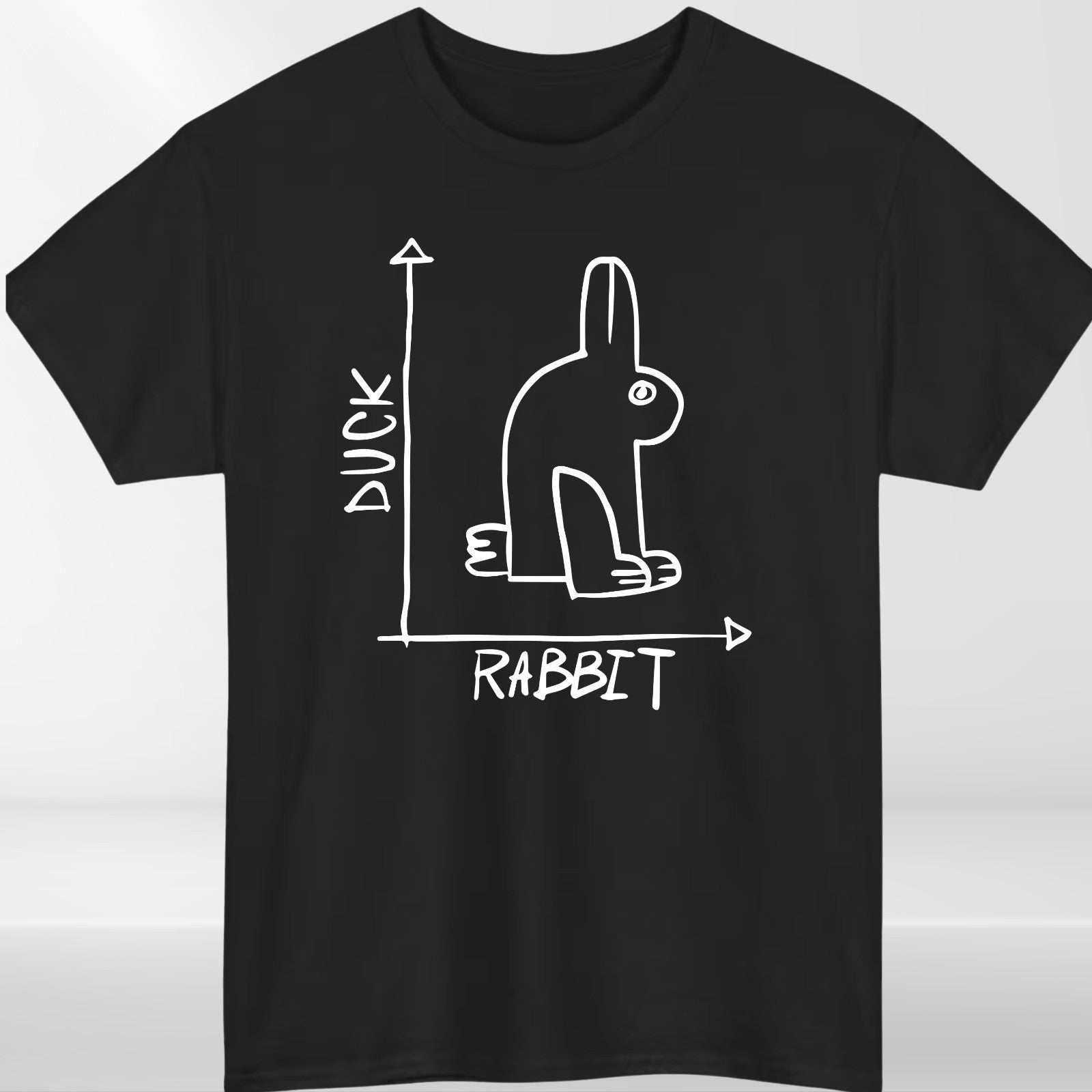 Funny Rabbit Duck T Shirt 100% Cotton Graphic Novelty Unisex Gift Tee UK