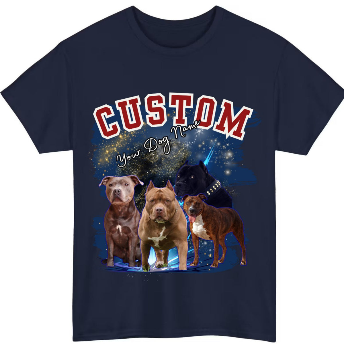 Personalised Dog Collage Personalis T-Shirt product view 4