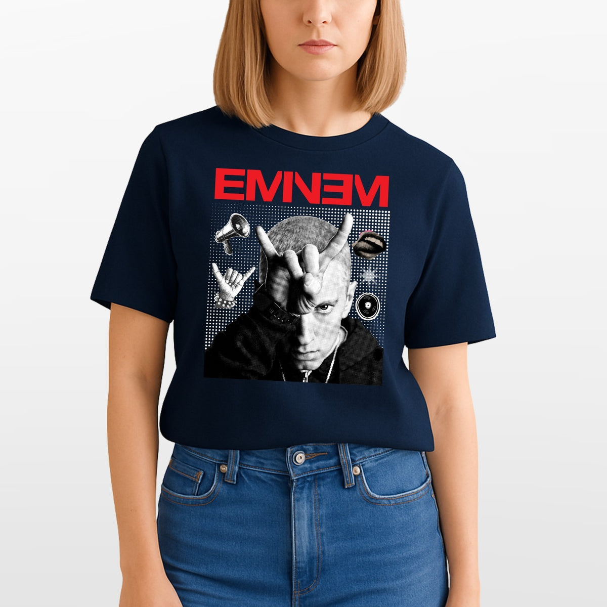 Eminem Rap Music Concert T-Shirt Hip Hop Fan Tee Gift For Music Lover Tee Top