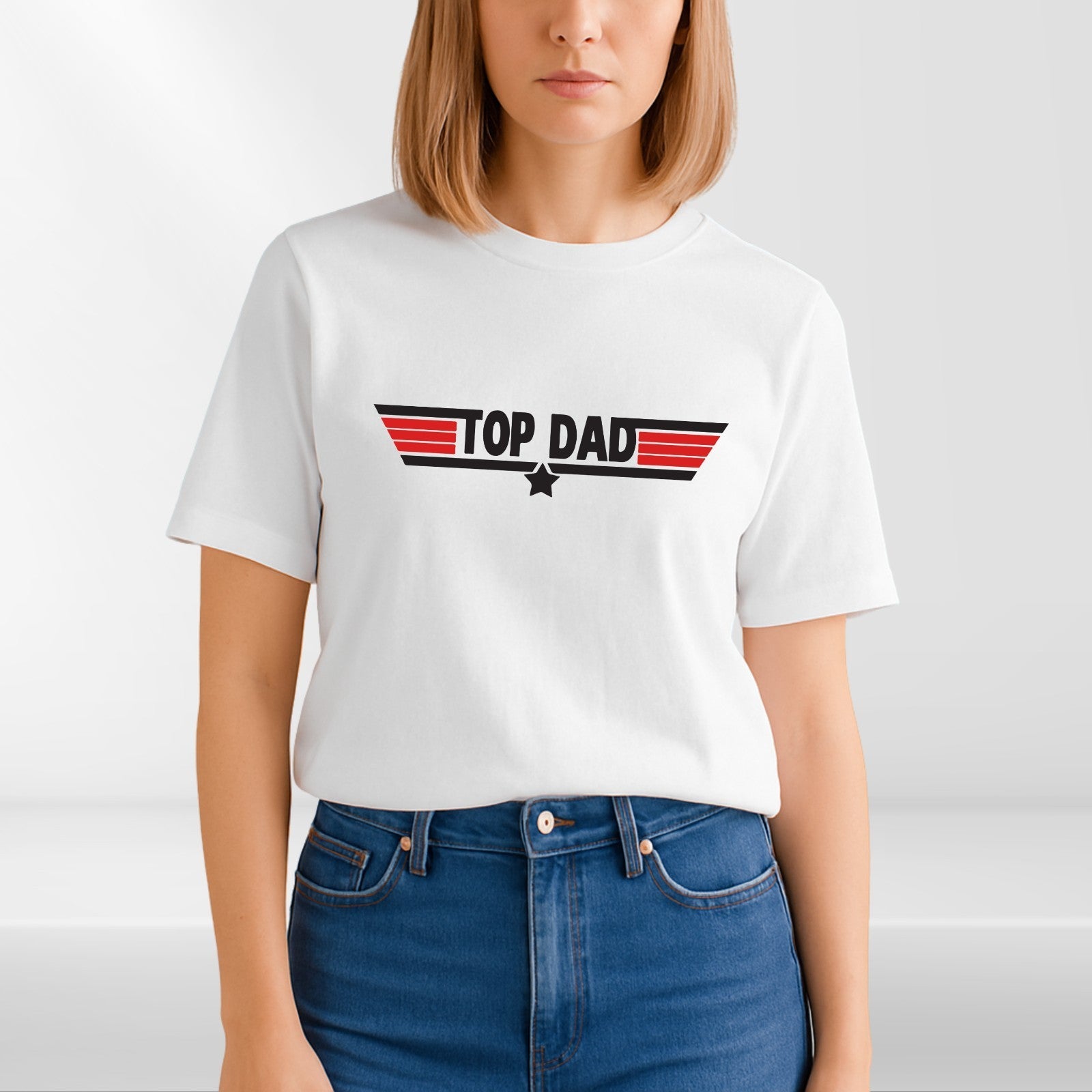 Top Dad Mens T Shirt Fathers Day Birthday Funny Gift Unisex Tee Top