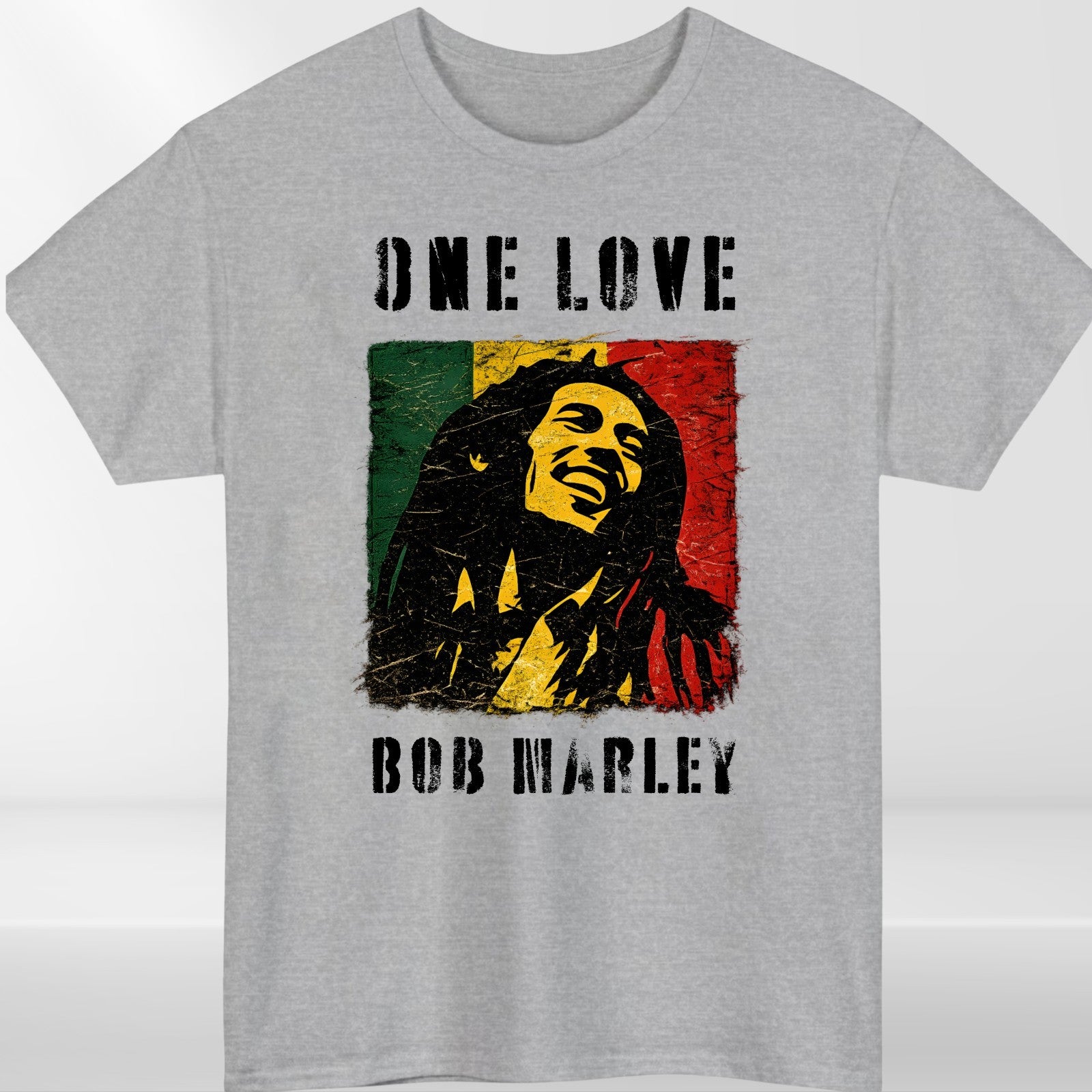 One Love Reggae Music T-Shirt Jamaican Pride Inspired Graphic Unisex Casual Tee