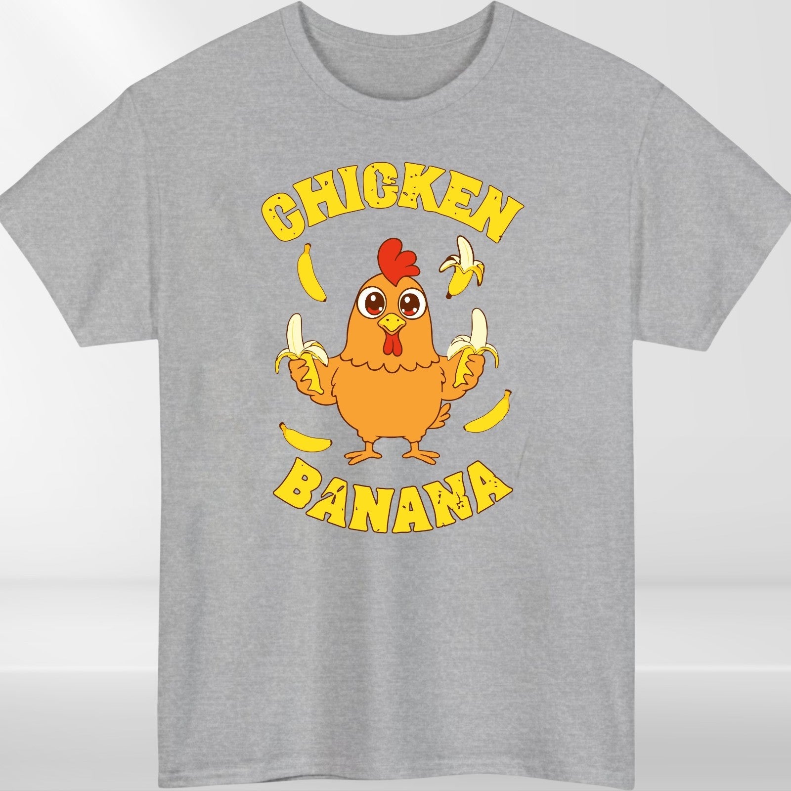 Chicken Banana T Shirt | Funny Chicken Meme Tee | Cute Cartoon Gift | Kids to 4X