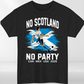 No Scotland No Party 2026 Football Fan T Shirt Scotland Soccer Supporters Tee