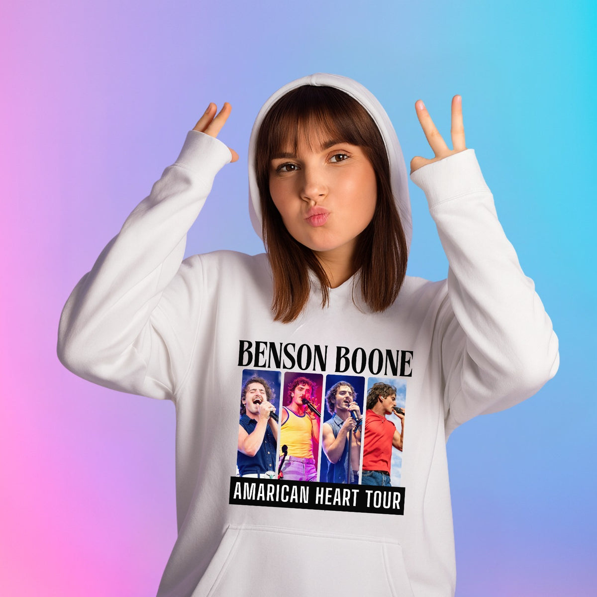 Emotional Pop American Heart Tour Hoodie| Retro Music Sweatshirt | Live Concert