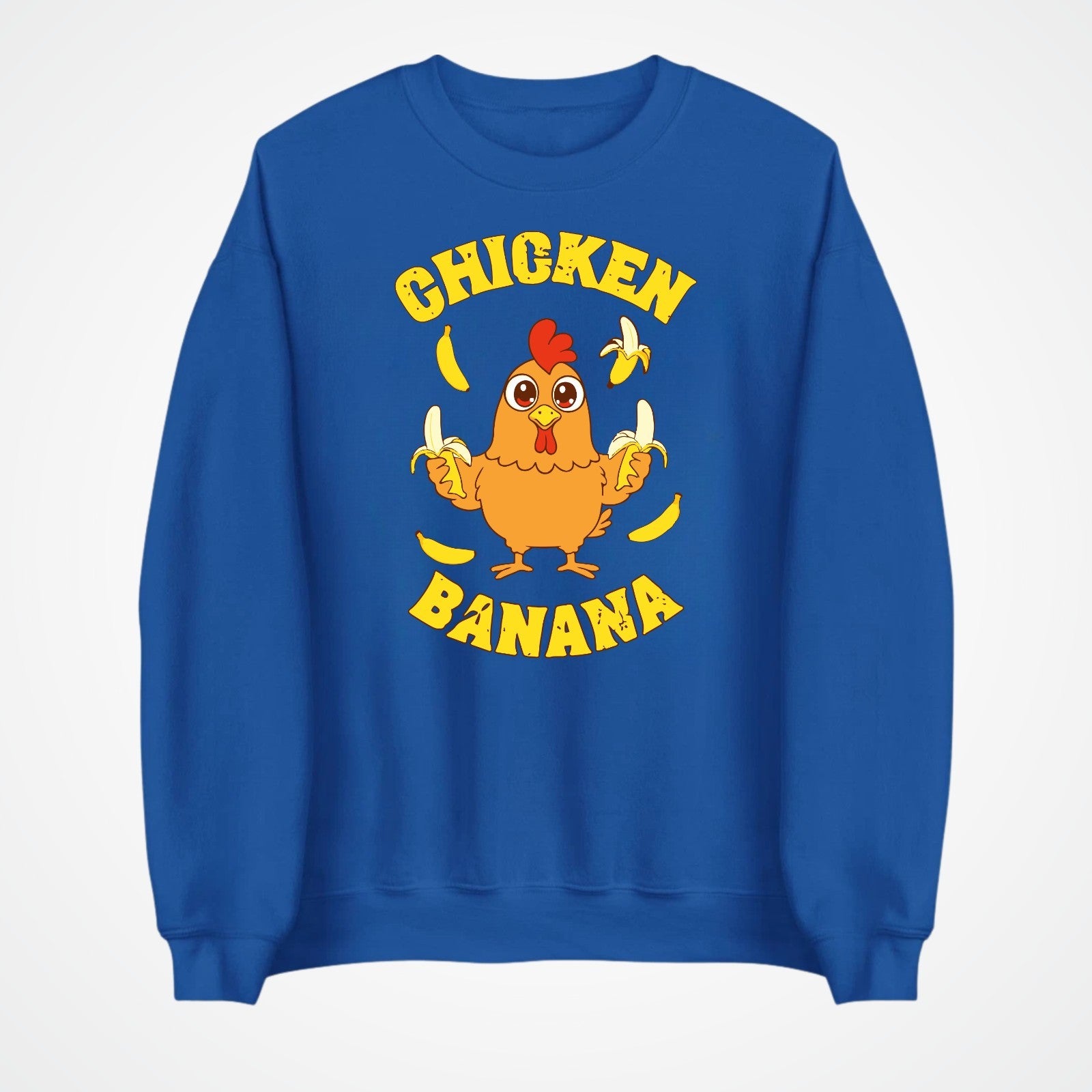 Chicken Banana Jumper | Funny Chicken Meme Sweatshirt | Cute Gift | Kids to 4XL