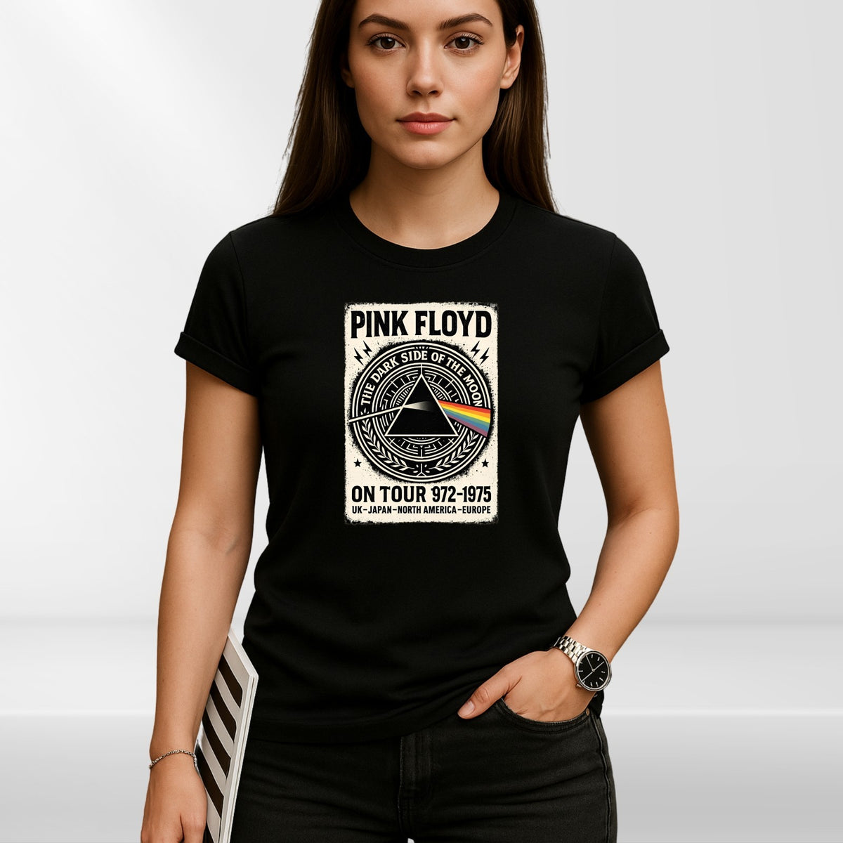 Floyd T Shirt Dark Side Of The Moon Pink Album Tee New 2025 Unisex Rainbow Shirt