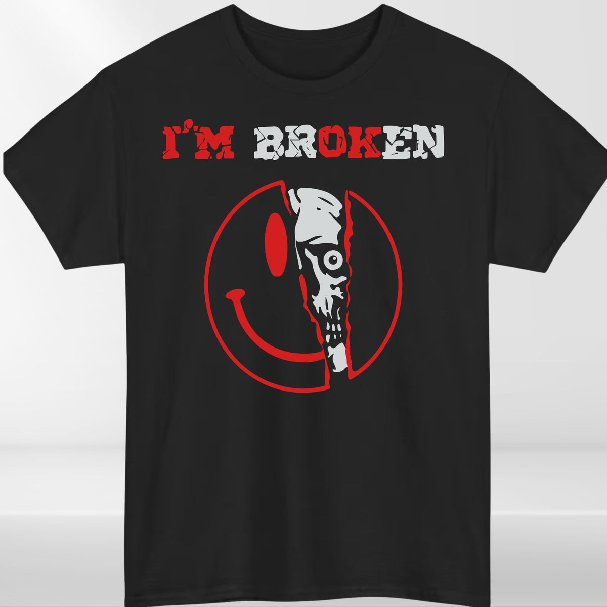 I'm Broken Im OK Unisex T Shirt - Mental Health Awareness Tee