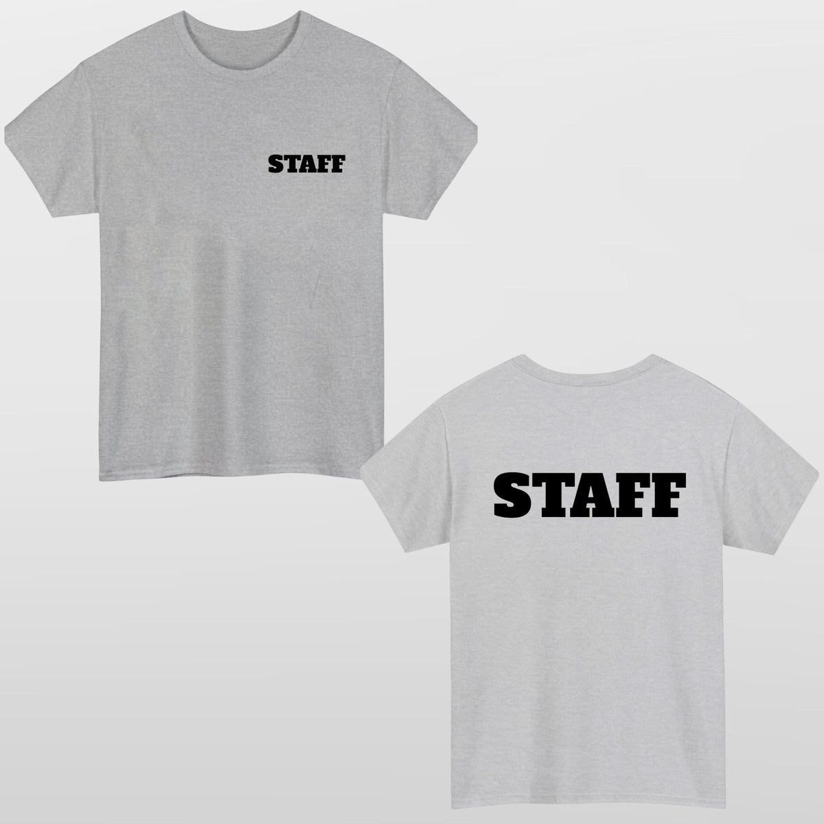 Personalized T-Shirt Event Staff T Shirt Custom Print Unisex Tee