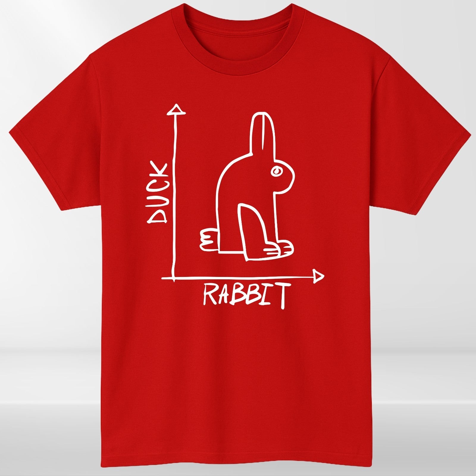 Funny Rabbit Duck T Shirt 100% Cotton Graphic Novelty Unisex Gift Tee UK