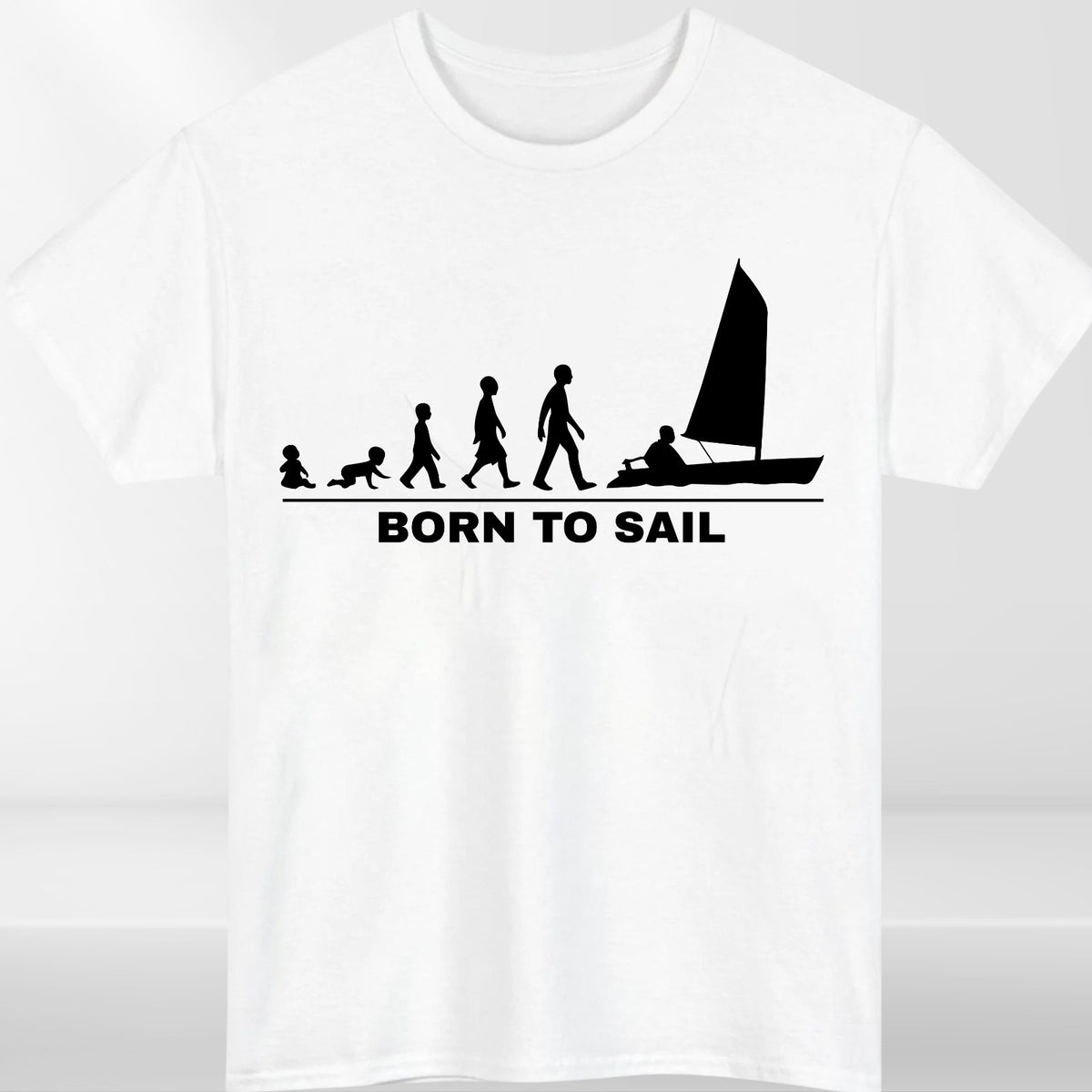 Born To Sail Baby T Shirt Babygrow Sailing Boat Funny Baby Gift Outfit UK