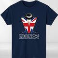 Madness Band T-Shirt Union Jack Flag Graphic Tee Retro Music Concert Top