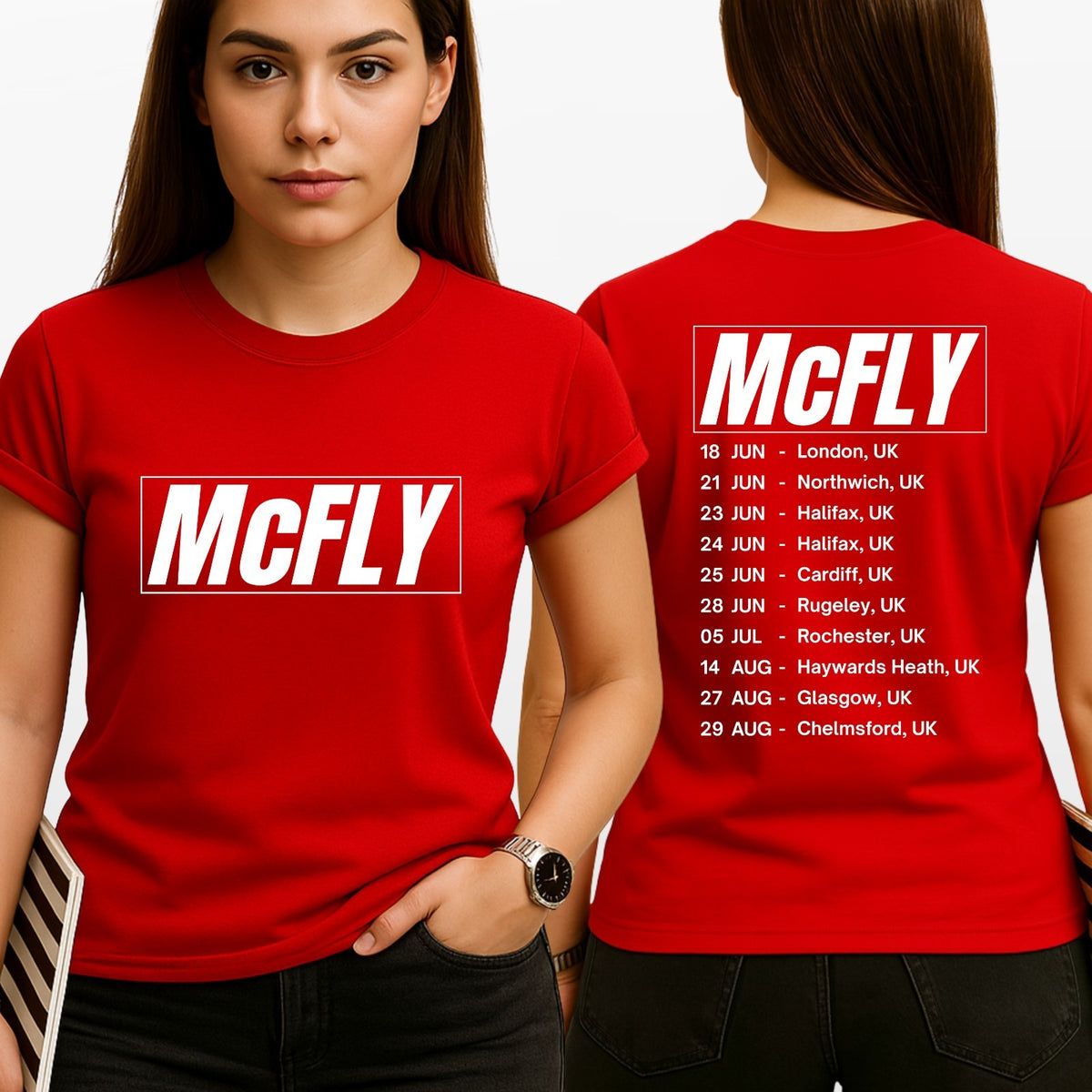 McFly Band T Shirt UK Tour 2026 Concert Fan Printed Unisex Tee Top